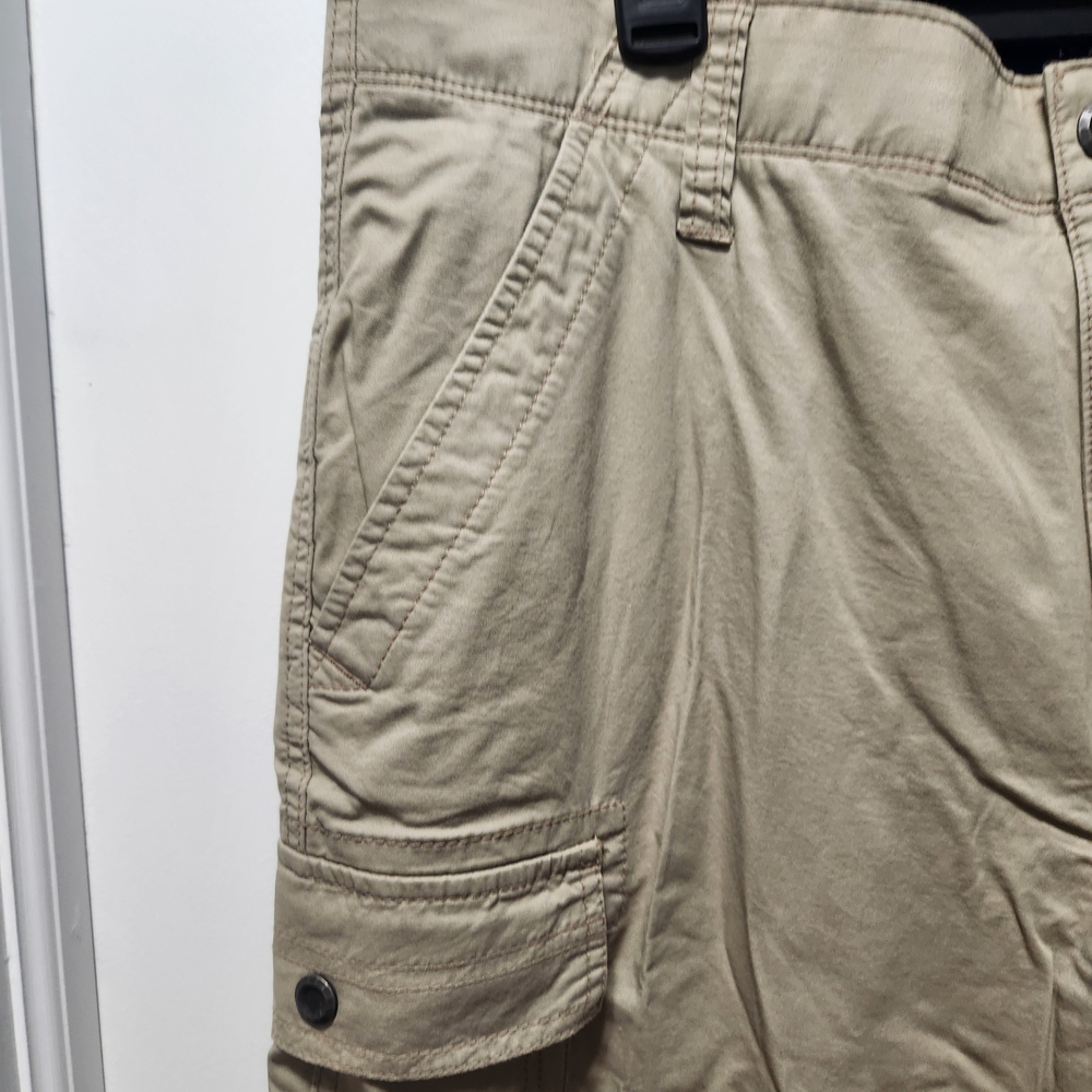George Men's Khaki Shorts with Navy Branding - Picture 3 of 7